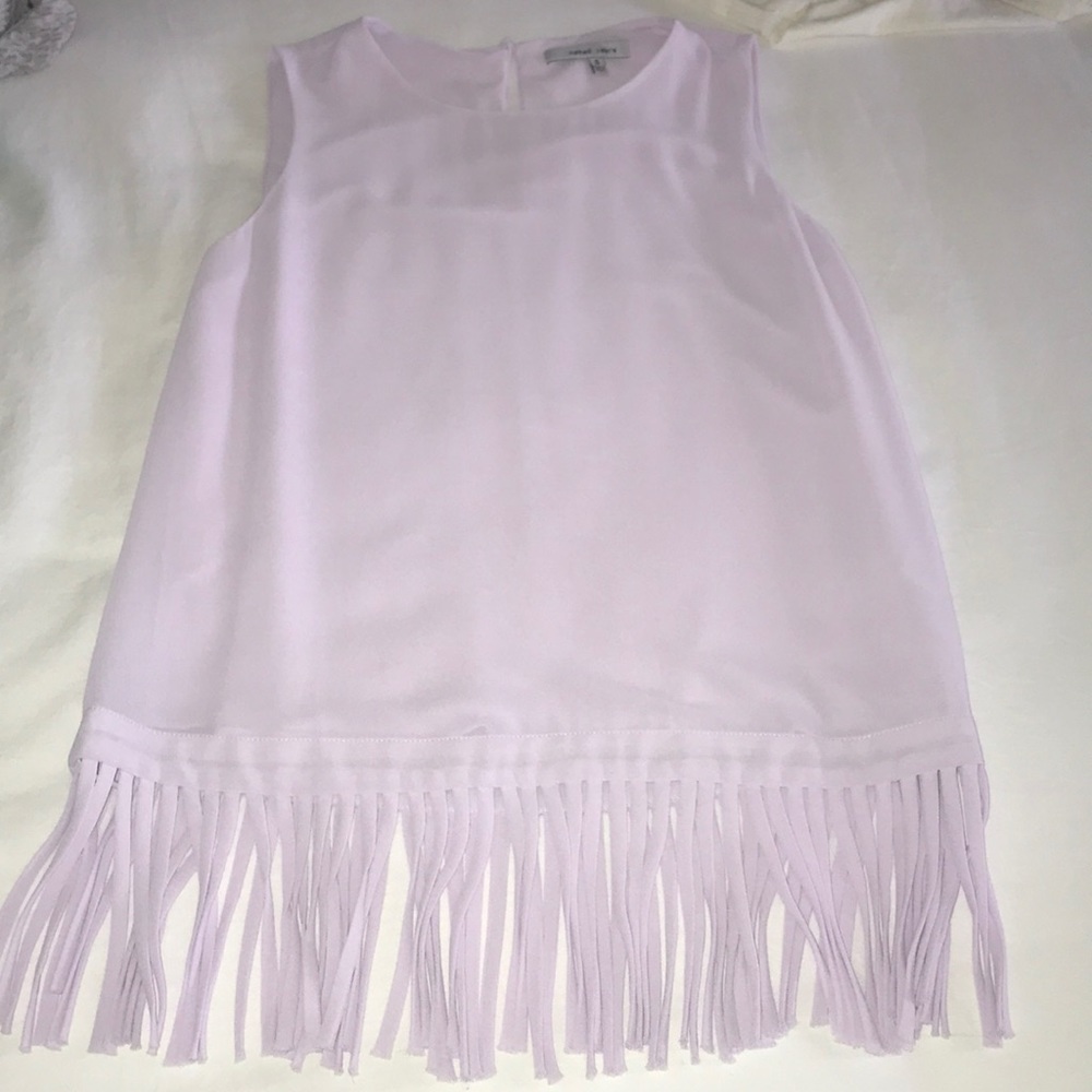 naked zebra lavender blouse